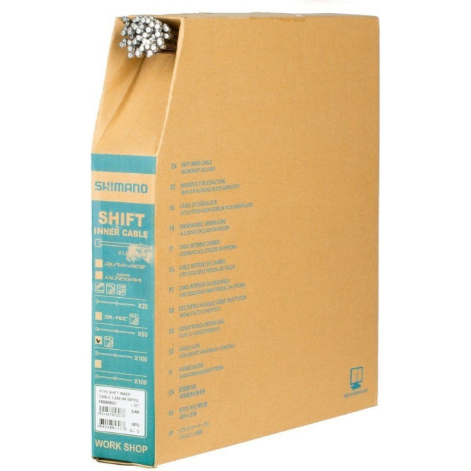 Трос переключателя SHIMANO трос 1,2X2100 мм нержавейка, 100 штук Y60098630